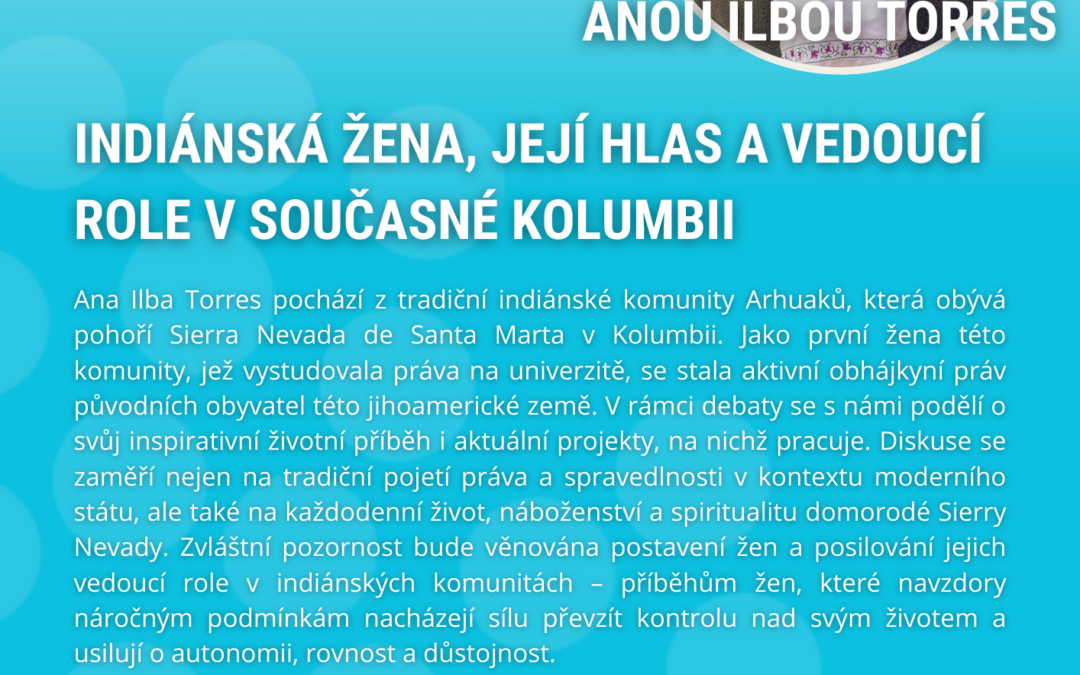 Pozvánka na debatu s Anou Ilbou Torres